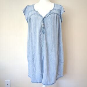 Gentle Fawn Olivia chambray light blue dress M